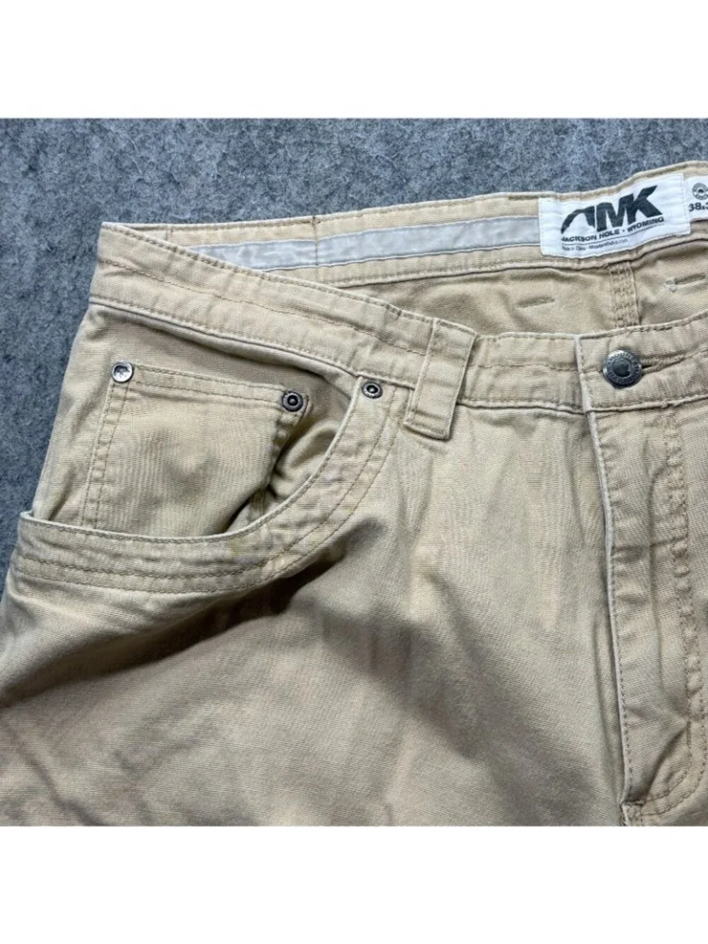 Mountain Khakis 5-Pocket Pants Men 38 x 30 Beige Stretch Classic